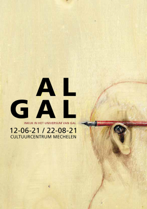 Flyer voor de tentoonstelling 'AL GAL'