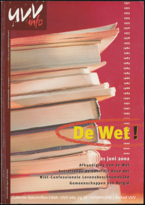 Cover van UVV info, extra nummer uit 2002
