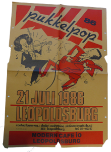 Affiche van de eerste editie van Pukkelpop